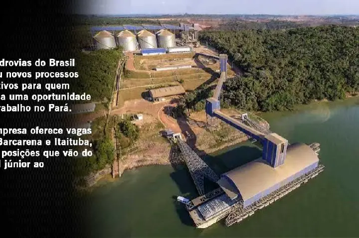 Hidrovias do Brasil abre vagas de emprego no Pará; oportunidades incluem Itaituba