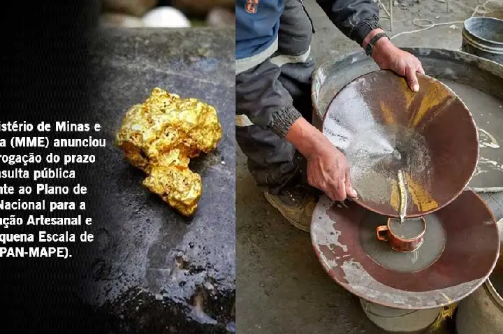 MME Prorroga Consulta Pública Sobre Plano Nacional para a Mineração Artesanal e de Pequena Escala de Ouro