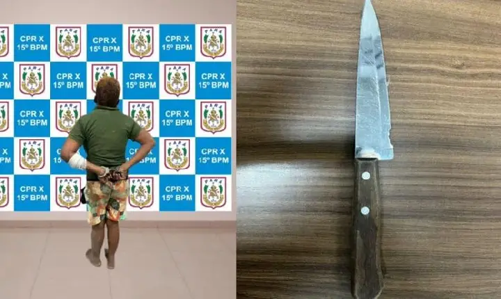 Mulher é detida após ameaçar vítima com faca na orla de Itaituba