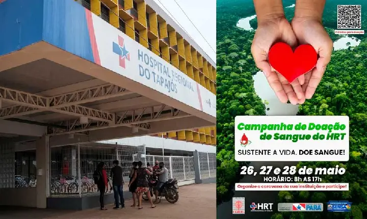 Sustente a Vida: campanha de doação de sangue mobiliza Itaituba para salvar vidas no Hospital Regional do Tapajós