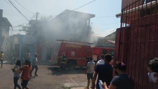 Incêndio em prédio residencial no centro de Itaituba gera momentos de desespero