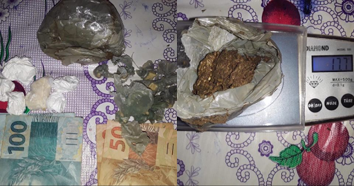 Suspeito de tráfico de drogas é preso pela polícia em comunidade de Trairão