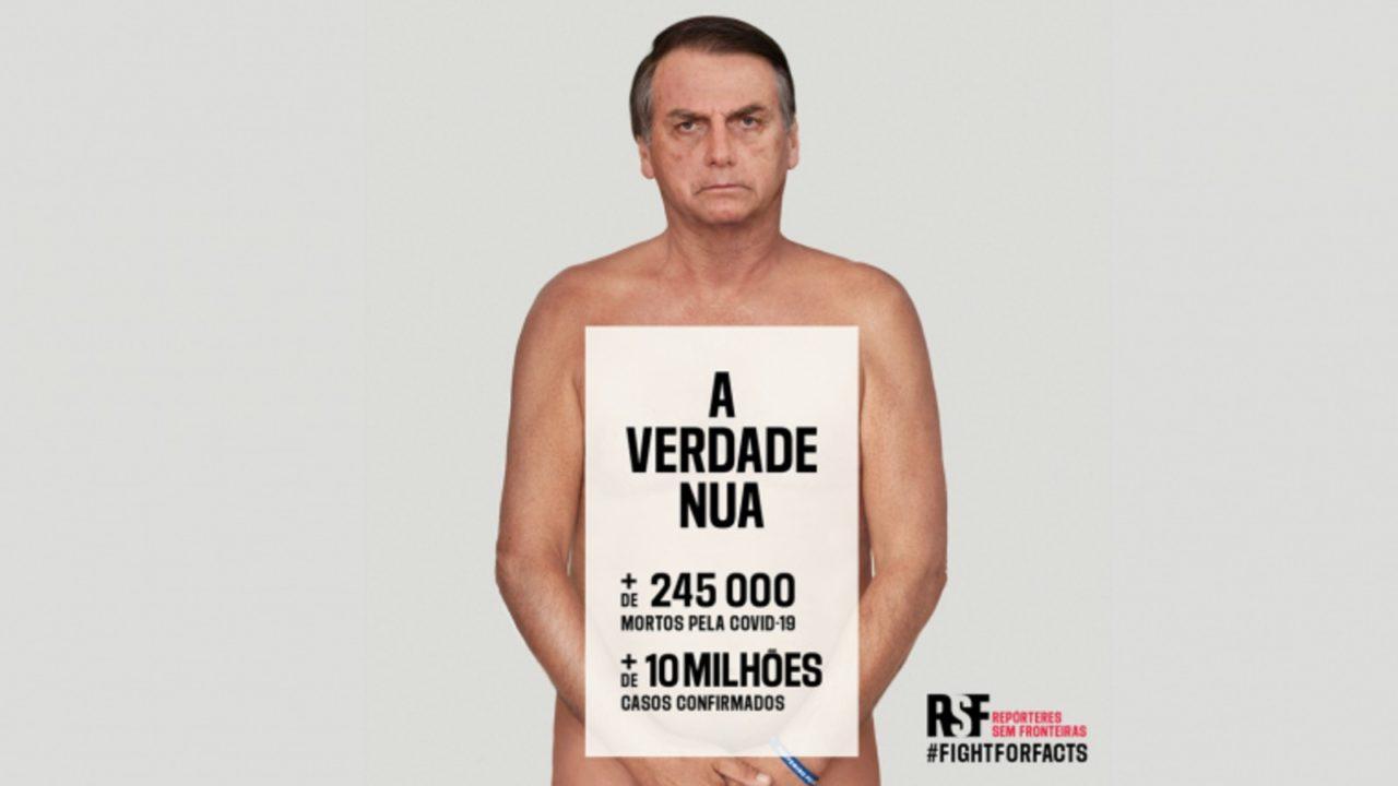 Com Bolsonaro “nu”, entidade lança campanha contra desinformação do governo