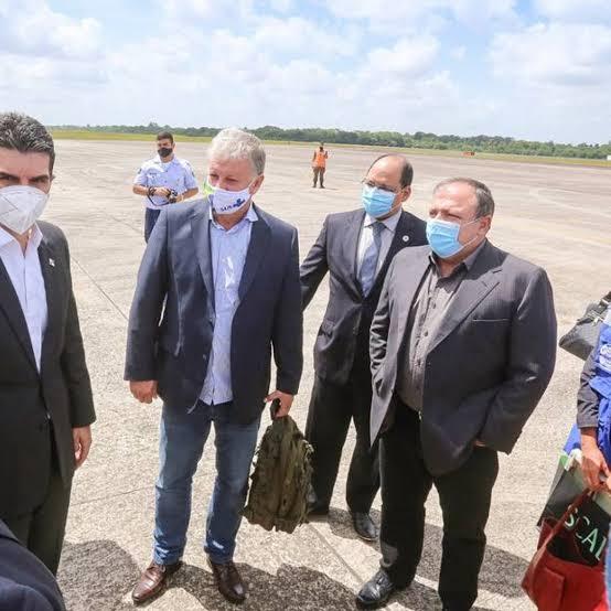 Ministro Eduardo Pazuello e Governador Helder Barbalho desembarca em Santarém nesta quinta-feira