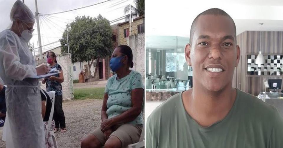 Mãe de técnico de enfermagem que dormia no terraço para não infectá-la toma 2ª dose da vacina