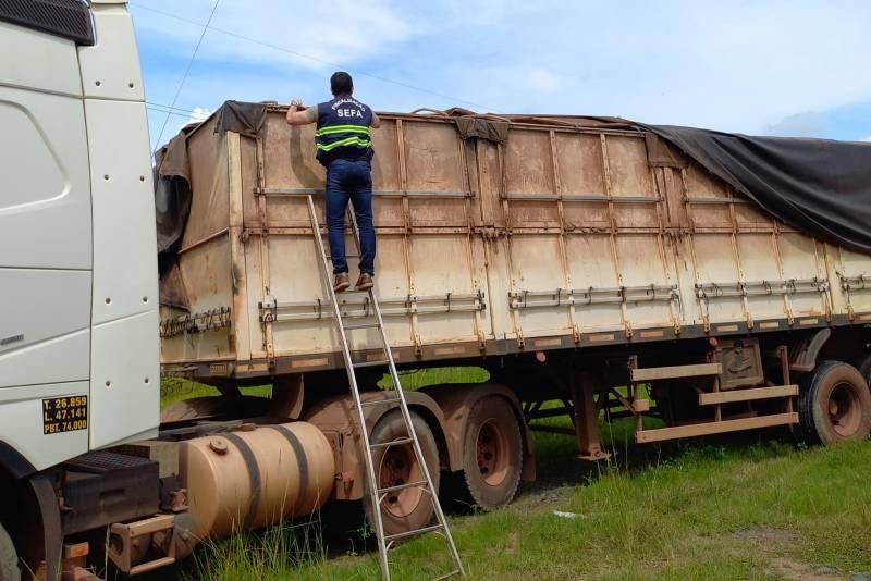 Sefa apreende 74 toneladas de milho irregular em Marabá