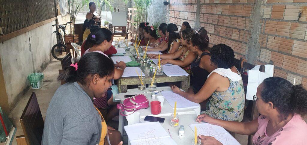 Curso de Pintura foi realizado no bairro Maria Magdalena em Itaituba Pará