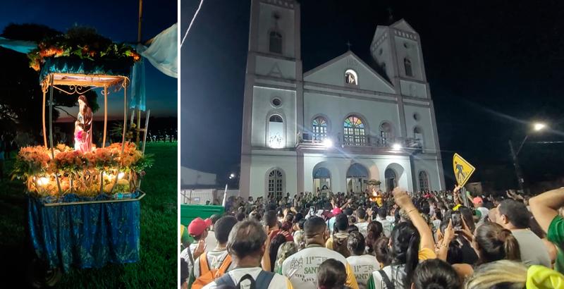 11ª Caminhada de Fé com Sant’Ana levou milhares de fiéis em um trajeto de 17 quilômetros em Itaituba Pará