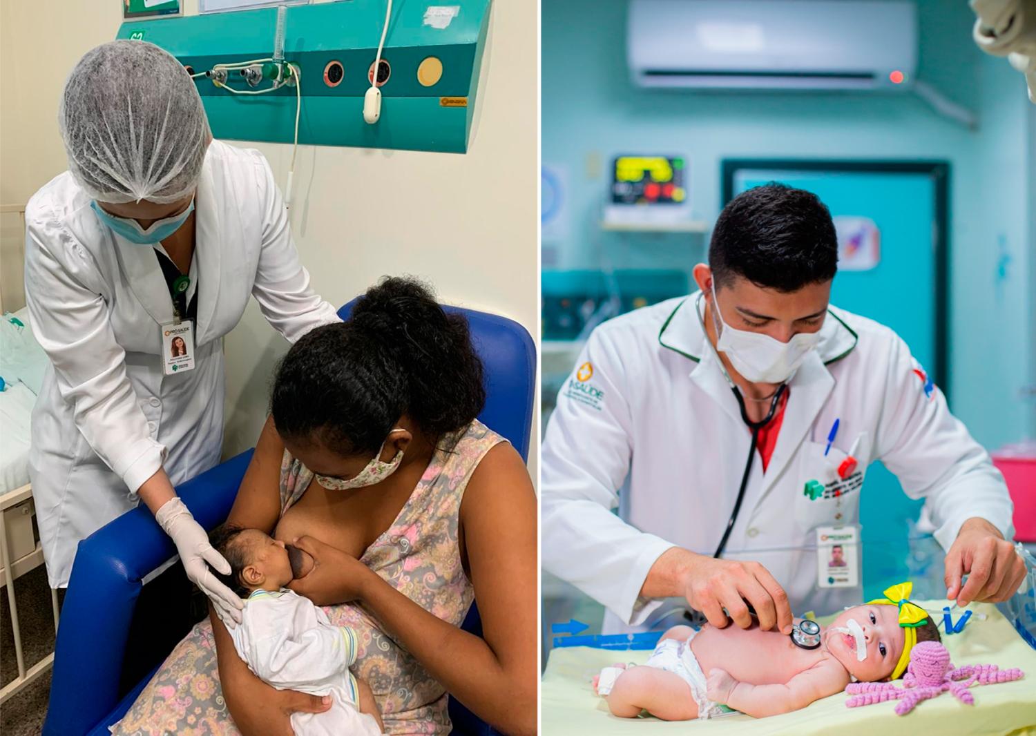 Fonoaudiólogo do Hospital Regional em Marabá auxilia mães na amamentação