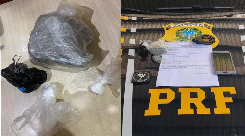 Foragido da Justiça por roubo é preso com drogas na bagagem