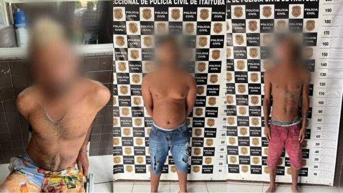 PM prende três homens suspeitos de envolvimento com furtos em Itaituba no Pará