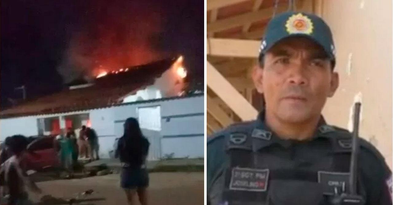 Policial Militar entra em imóvel em chamas e salva homem em Itaituba, no Pará