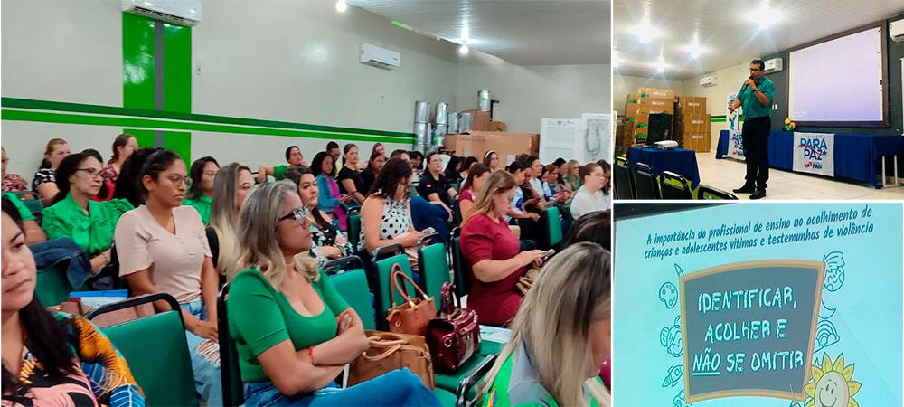 Fundação ParáPaz Ministério Público e Policia militar, estiveram presente na DRE Itaituba ministrando palestras no Município