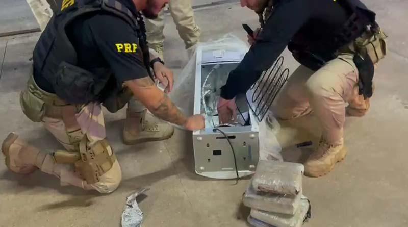Santarém – PRF apreende maconha escondida dentro de bebedouro de água