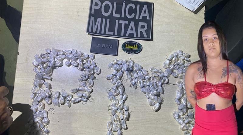 Viúva de ex-traficante é presa com drogas no distrito de Alter do Chão
