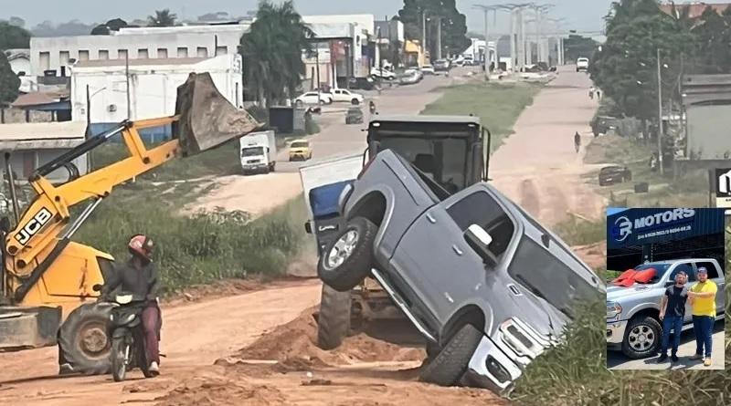 Empresário compra “DODGE RAM” no MT e no outro dia sofre acidente em Novo Progresso, no Pará