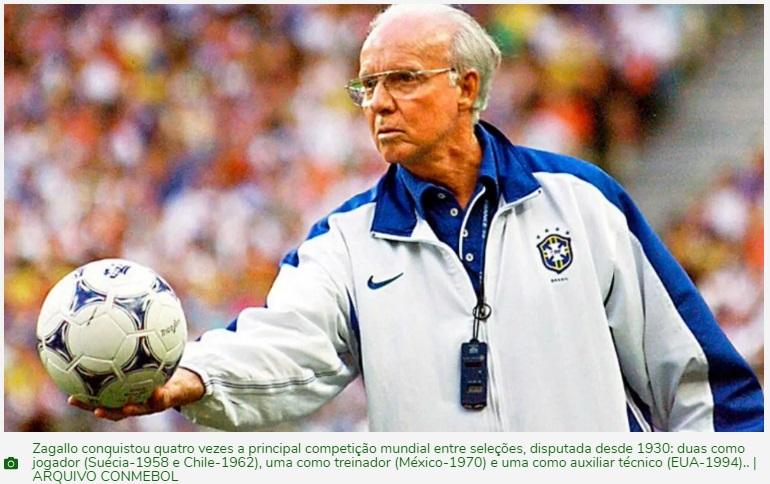 Adeus, Velho Lobo! Zagallo morre aos 92 anos