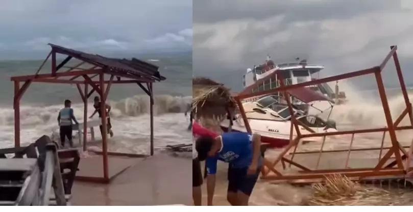 Duas pessoas desaparecem no Rio Tapajós após forte vendaval na região