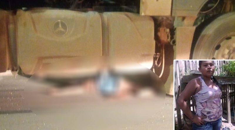 Mulher morre atropelada por carreta em Santarém no Pará