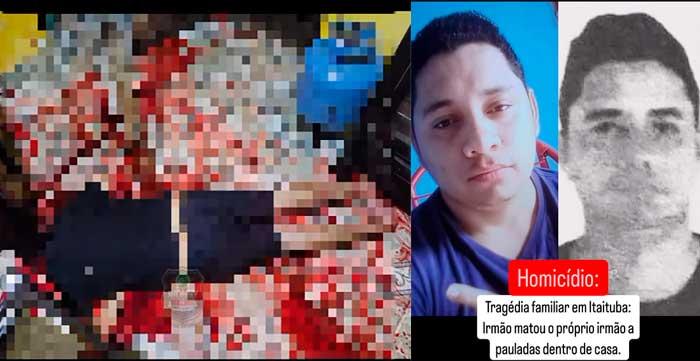 Tragédia: Irmão matou o próprio irmão a pauladas dentro de casa em Itaituba no Pará
