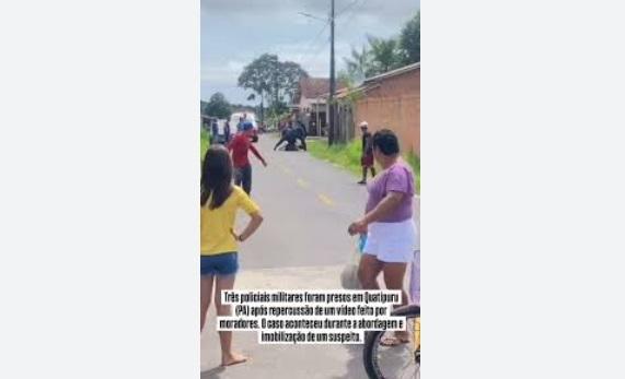 TRÊS POLICIAIS PRESOS APÓS ABORDAGEM POLÊMICA EM QUATIPURU (PA)