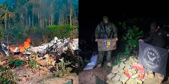 Vídeo: Força Aérea Brasileira-FAB intercepta avião com droga vindo do Peru. Dois suspeitos bolivianos são presos em aldeia no sudoeste do Pará