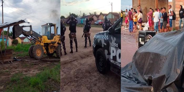 Justiça cumpre reintegração de posse em área pública ocupada em Itaituba no Pará