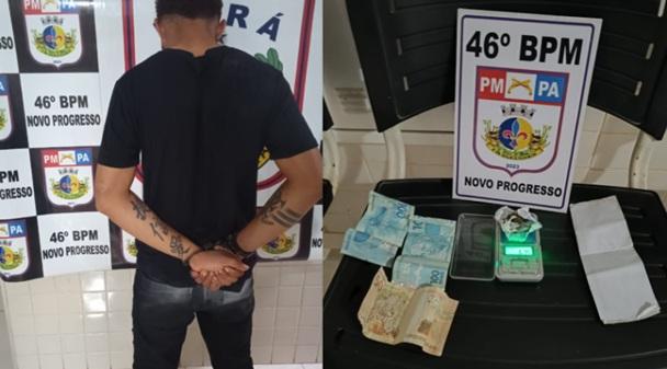 Homem é preso com drogas após perseguição em Novo Progresso