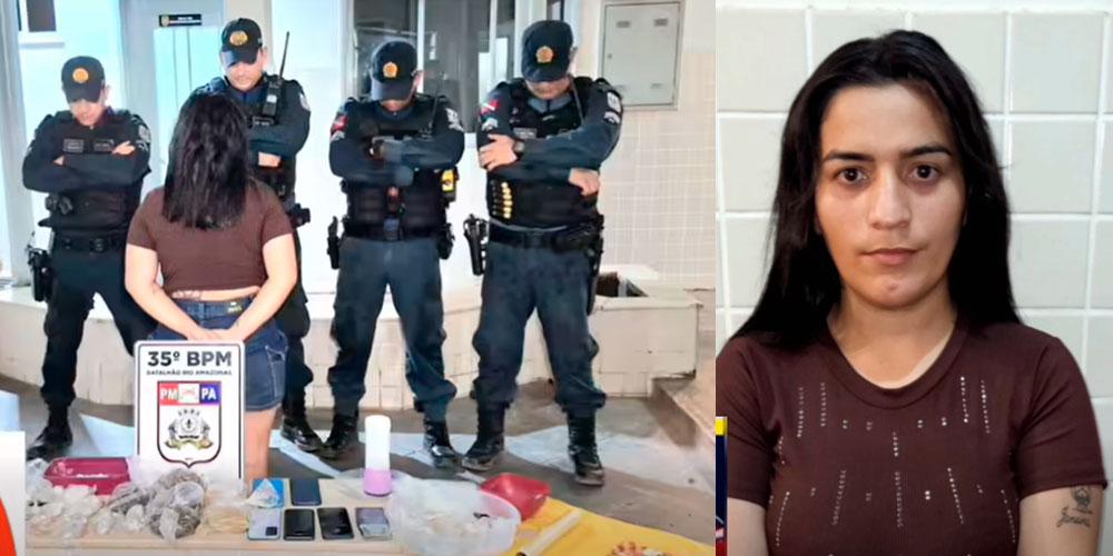 Mulher é presa com drogas após ter sido abandonada pelo marido traficante no bairro da Matinha