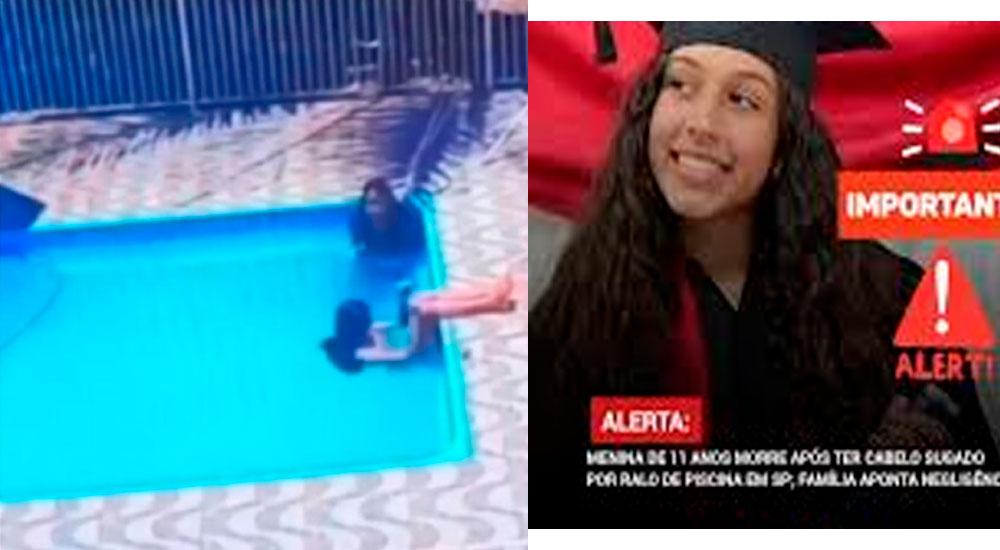Menina de 11 anos morre após ter cabelo sugado por ralo de piscina em SP; família aponta negligência