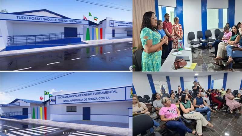 Escola Municipal Maria Aparecida: SEMED Apresenta Projeto de Reconstrução à Comunidade Escolar