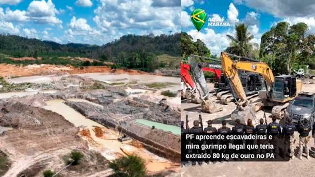 PF e PRF deflagram Operação Rota do Ouro contra garimpo ilegal em Novo Progresso
