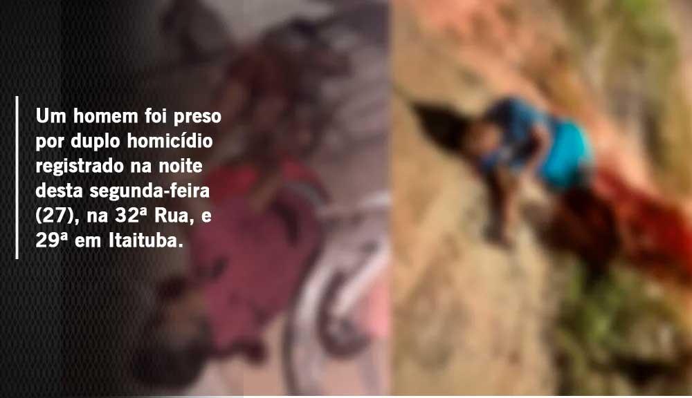 Suspeito de duplo homicídio é preso horas após o crime em Itaituba durante operação das forças de segurança
