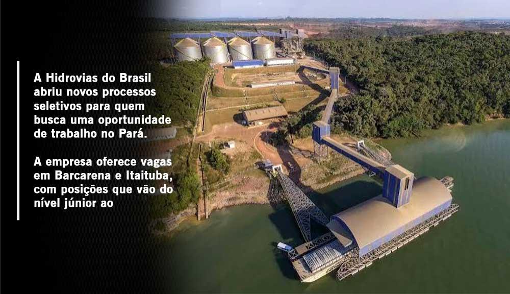Hidrovias do Brasil abre vagas de emprego no Pará; oportunidades incluem Itaituba