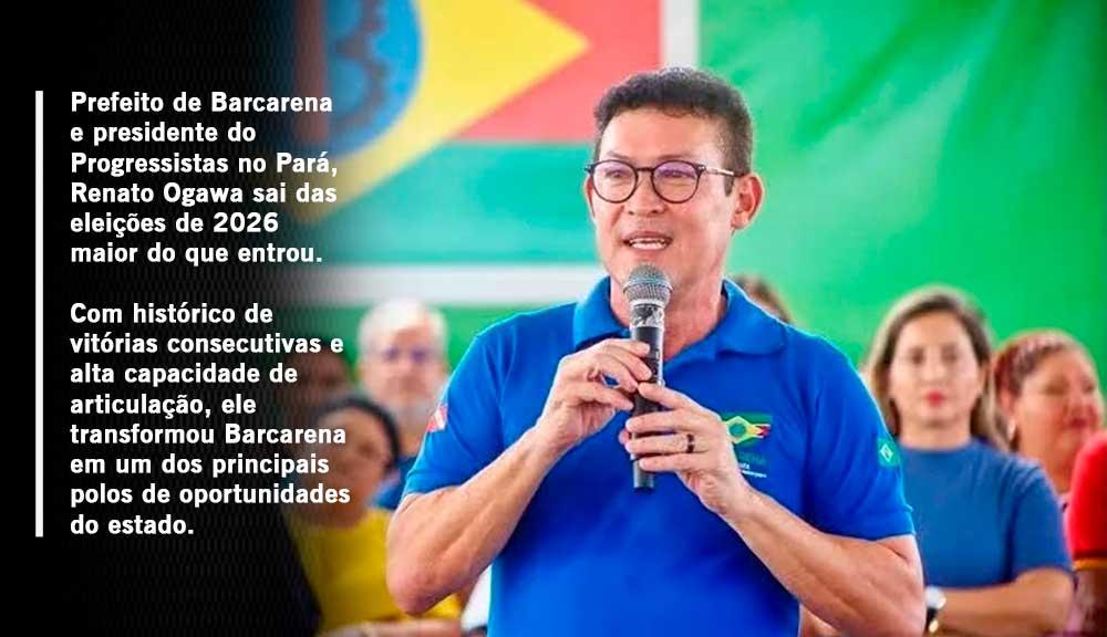 Prefeito Renato Ogawa amplia influência política no Pará após resultados das eleições de 2026